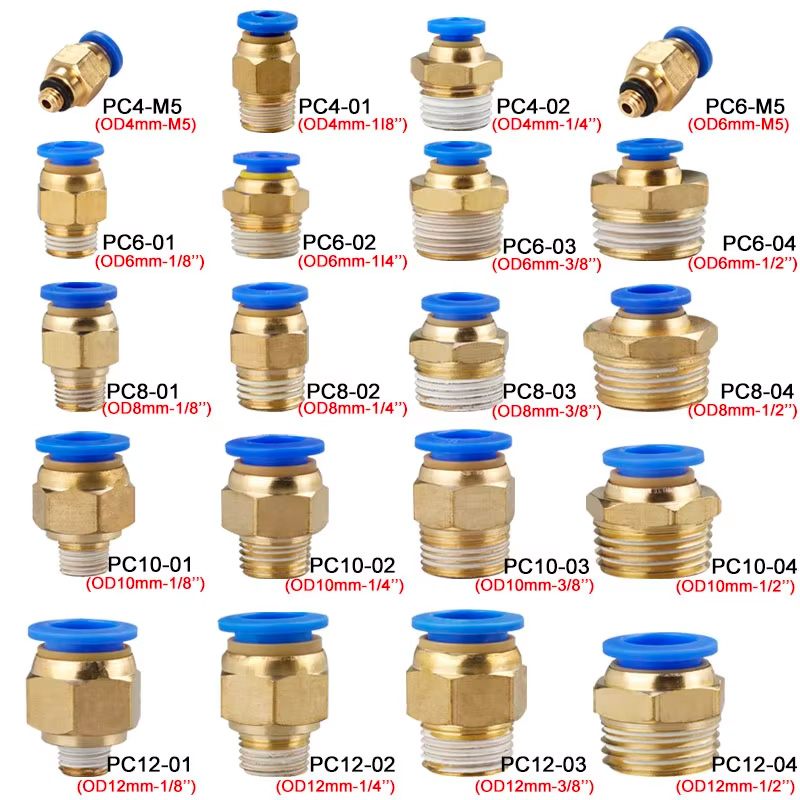 10/50PCS Pneumatic Fitting Air - đánh giá và giá Compression Fitting Brass